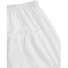 image:imageFloerns Girls Floral Maxi Skirt Elastic Waist Tiered Ruffle Hem Summer A Line SkirtsWhite