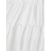 image:imageFloerns Girls Floral Maxi Skirt Elastic Waist Tiered Ruffle Hem Summer A Line SkirtsWhite