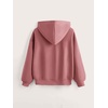 image:imageFloerns Girls Heart Graphic Print Oversized Hoodies Long Sleeve Hooded Sweatshirts For Girls Pullover TopsGrey Pink