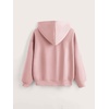 image:imageFloerns Girls Heart Graphic Print Oversized Hoodies Long Sleeve Hooded Sweatshirts For Girls Pullover TopsLight Pink Heart
