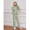 image:imageFloerns Girls Long Sleeve Hoodie Tank Split Flare Pants Set Three Piece OutfitA Green