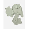 image:imageFloerns Girls Long Sleeve Hoodie Tank Split Flare Pants Set Three Piece OutfitA Green