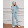 image:imageFloerns Girls Long Sleeve Hoodie Tank Split Flare Pants Set Three Piece OutfitBlue