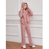 image:imageFloerns Girls Long Sleeve Hoodie Tank Split Flare Pants Set Three Piece OutfitPink