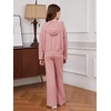 image:imageFloerns Girls Long Sleeve Hoodie Tank Split Flare Pants Set Three Piece OutfitPink