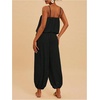 image:imageFloerns Jumpsuits for Women Sleeveless Bubble Hem Harem Pants Trendy Casual Summer OutfitsBlack