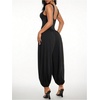image:imageFloerns Jumpsuits for Women Sleeveless Square Neck Wide Leg Balloon Pants Going Out OutfitsBlack