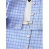 image:imageFloerns Toddler Girls 3 Piece Outfit Plaid Print Jacket with Belt Skirts Rib Knit Tank TopBlue