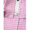 image:imageFloerns Toddler Girls 3 Piece Outfit Plaid Print Jacket with Belt Skirts Rib Knit Tank TopPink