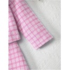 image:imageFloerns Toddler Girls 3 Piece Outfit Plaid Print Jacket with Belt Skirts Rib Knit Tank TopPink