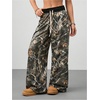 image:imageFloerns Women Camo Baggy Sweatpants Elastic Waist Drawstring Athletic PantsGreen Camo
