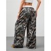 image:imageFloerns Women Camo Baggy Sweatpants Elastic Waist Drawstring Athletic PantsGrey Camo