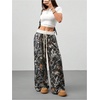 image:imageFloerns Women Camo Baggy Sweatpants Elastic Waist Drawstring Athletic PantsGrey Camo