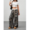 image:imageFloerns Women Camo Baggy Sweatpants Elastic Waist Drawstring Athletic PantsGrey Camo