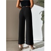 image:imageFloerns Women High Waisted Slit Business Casual Work Trousers PantsBlack
