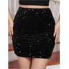 image:imageFloerns Women Sequin Sparkly Glitter Going Out Party Bodycon Pencil SkirtsBlack Glitter