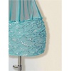 image:imageFloerns Womens 2 Piece Date Night Outfit Sequin Beaded Mesh Cami Top Glitter Mini Skirts Set Teal Blue Large