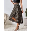 image:imageFloerns Womens Boho Wrap Tie Side High Waist Midi SkirtMulticolor