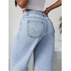 image:imageFloerns Womens Bowknot Embroidery Jeans Y2k Straight Leg Boyfriend Denim PantsLight Wash Cherry