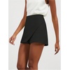 image:imageFloerns Womens Casual Mid Waist Skorts Wrap Front Business Casual Outfit Skirt ShortsBlack