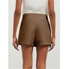 image:imageFloerns Womens Casual Mid Waist Skorts Wrap Front Business Casual Outfit Skirt ShortsCoffee Brown