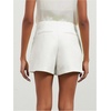 image:imageFloerns Womens Casual Mid Waist Skorts Wrap Front Business Casual Outfit Skirt ShortsWhite