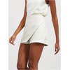 image:imageFloerns Womens Casual Mid Waist Skorts Wrap Front Business Casual Outfit Skirt ShortsWhite