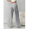 image:imageFloerns Womens Causal Drawstring High Waist Baggy Straight Wide Leg Sweatpants with PocketsCloud Grey
