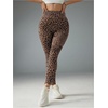 image:imageFloerns Womens Cheetah Workout Leggings Leopard High Waisted Gym Athletic Yoga PantsBrown