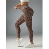 image:imageFloerns Womens Cheetah Workout Leggings Leopard High Waisted Gym Athletic Yoga PantsBrown
