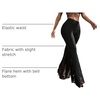 image:imageFloerns Womens Floral Lace Pants Going Out Flare Elegant Concert BottomBlack
