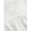 image:imageFloerns Womens Floral Lace Ruffle Skirt Ruched Layered Fairy Y2k Mini Skirt with ShortsWhite