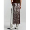 image:imageFloerns Womens Floral Lace Sheer Side Tie Midi Skirt Summer Beach Cover UpBrown