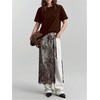 image:imageFloerns Womens Floral Lace Sheer Side Tie Midi Skirt Summer Beach Cover UpBrown