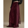image:imageFloerns Womens Floral Lace Sheer Side Tie Midi Skirt Summer Beach Cover UpBurgundy