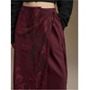 image:imageFloerns Womens Floral Lace Sheer Side Tie Midi Skirt Summer Beach Cover UpBurgundy