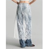 image:imageFloerns Womens Floral Lace Sheer Side Tie Midi Skirt Summer Beach Cover UpWhite