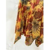 image:imageFloerns Womens Floral Midi Skirt Elastic Waist Ruffle Hem Beach Vacation Boho SkirtYellow