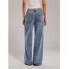 image:imageFloerns Womens Going Out Low Rise Straight Leg Jeans Loose Fit Denim PantsBlue