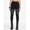 image:imageFloerns Womens Gothic Mesh Leggings Pants Skinny Punk Concert OutfitBlack