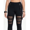 image:imageFloerns Womens Gothic Mesh Leggings Pants Skinny Punk Concert OutfitBlack