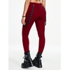image:imageFloerns Womens Gothic Mesh Leggings Pants Skinny Punk Concert OutfitBurgundy
