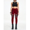 image:imageFloerns Womens Gothic Mesh Leggings Pants Skinny Punk Concert OutfitBurgundy