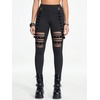 image:imageFloerns Womens Gothic Mesh Leggings Pants Skinny Punk Concert OutfitGrey