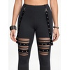 image:imageFloerns Womens Gothic Mesh Leggings Pants Skinny Punk Concert OutfitGrey