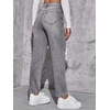 image:imageFloerns Womens High Waist Boyfriend Straight Leg Ripped Jeans Distressed Denim Pants GreyGrey