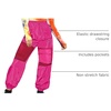 image:imageFloerns Womens High Waisted Sporty Drawstring Contrast Mesh Cargo PantsHot Pink