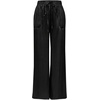 image:imageFloerns Womens Low Rise Wide Leg Pants Elastic Waist Drawstring Trousers with PocketsBlack