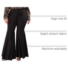 image:imageFloerns Womens Plus Size Flare Leg Palazzo Party Club Bell Bottom PantsBlack