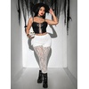 image:imageFloerns Womens Plus Size Floral Goth Lace Legging Mesh Sheer Mid Waist Leggings PantsWhite